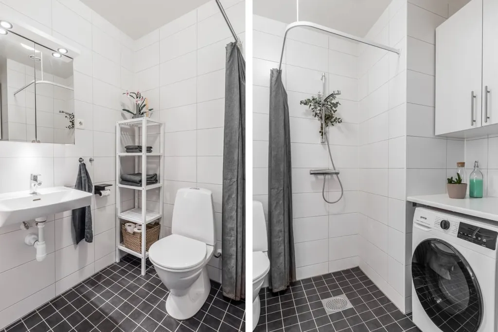 Salles de bain - Modern Flat with Balcony in Örebro