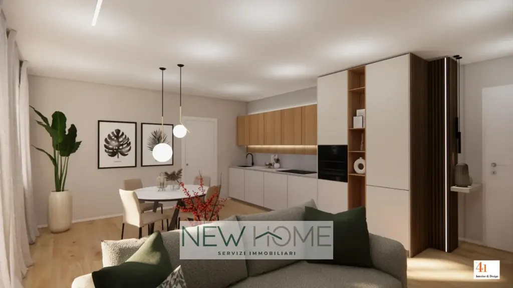 Living Room - Class A4 Apartment with Terrace in Verona