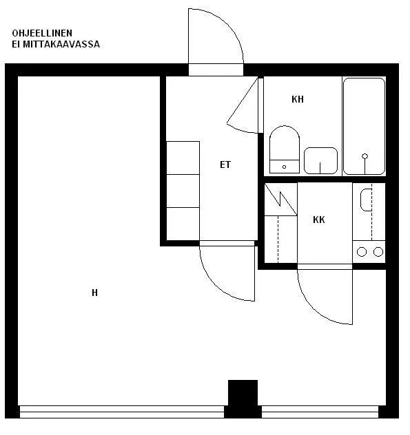 Plaan - Studio Flat with City Centre Views in Oulu
