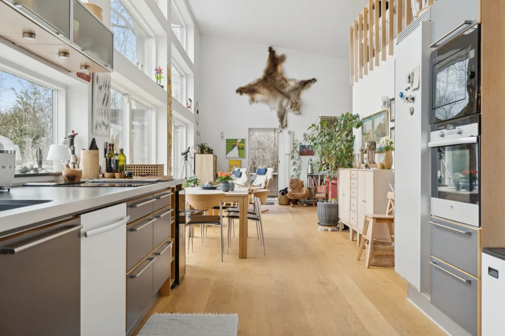 Cuisine - Swedish Villa with Panoramic Nature View in Hoptrup