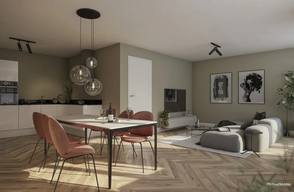 Sala da pranzo - Furnished Apartment with Modern Kitchen in Groningen