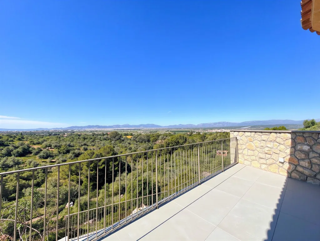 Terrass - New-Build Villa with Mountain View in Son Oliver