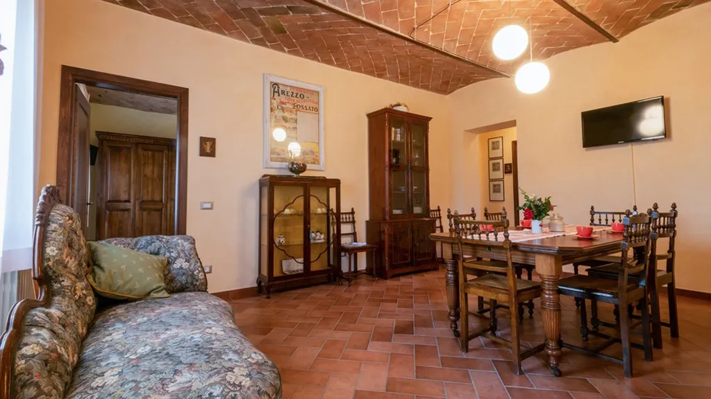 Sala da pranzo - Historic Hamlet with Pool in Anghiari