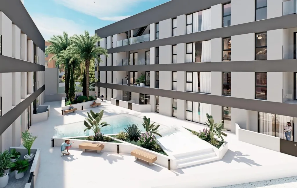 New Build Beach Apartment with Terrace in Los Cuarteros