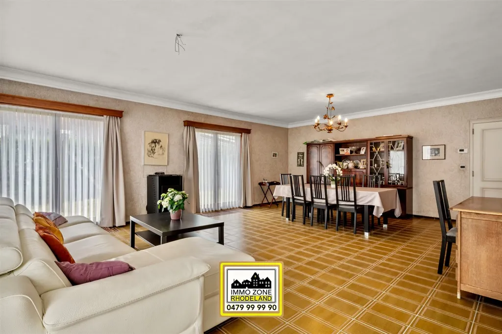 Séjour - Bungalow à rénover avec jardin à Zottegem