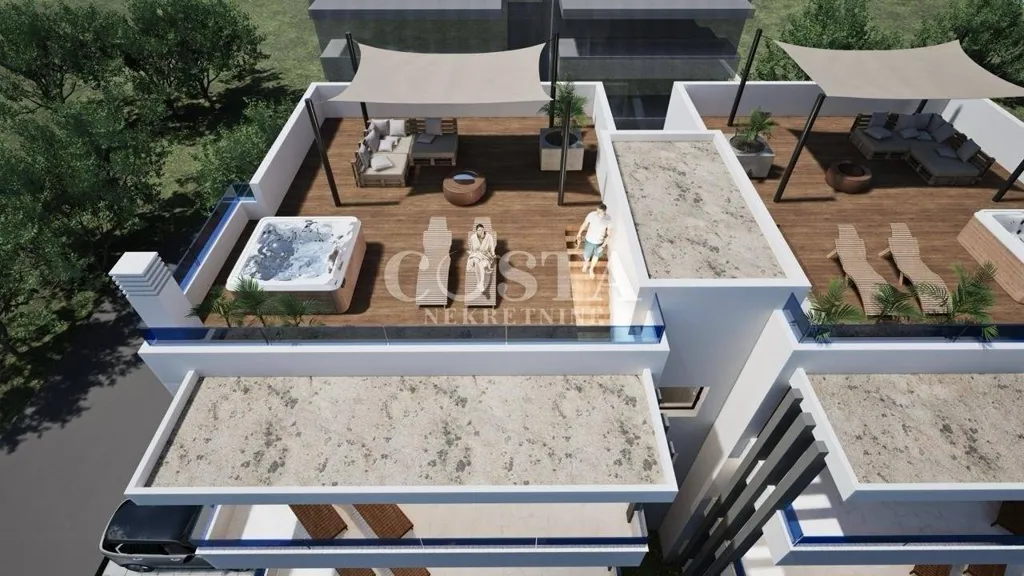 Vue aérienne - Apartment with Garden in Sukošan