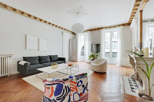 Soggiorno - Luxury Flat with Elevator in Paris 8