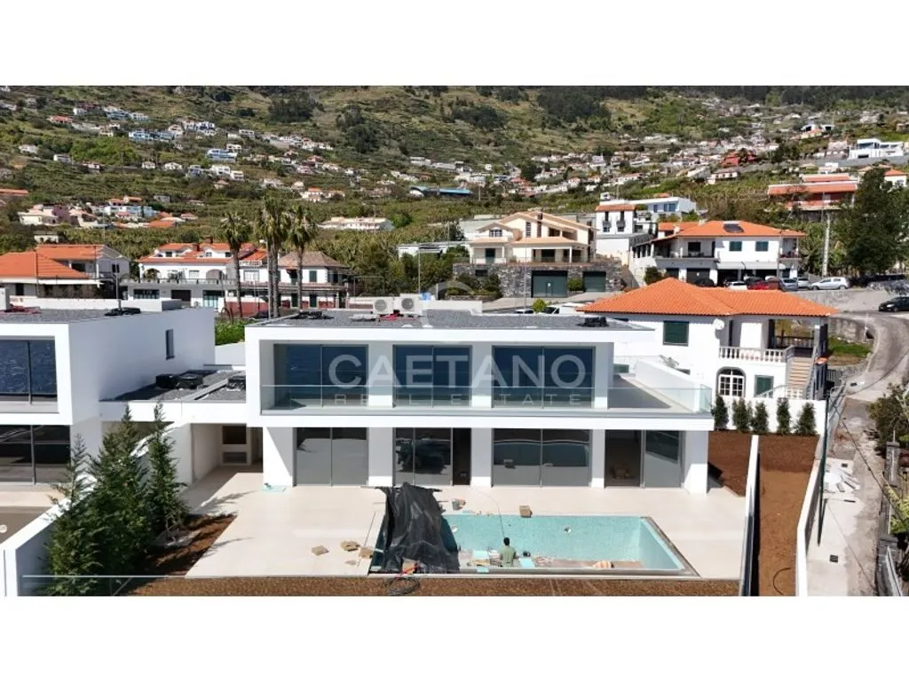 Vue aérienne - Contemporary Villa with Ocean View in Calheta, Madeira
