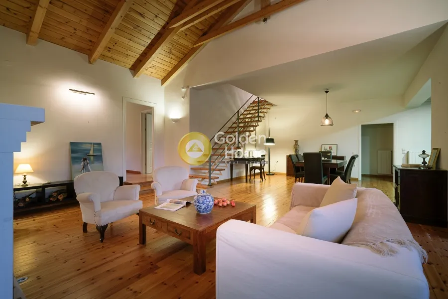 Séjour - Villa with Sea View in Arkadi - Tragaki