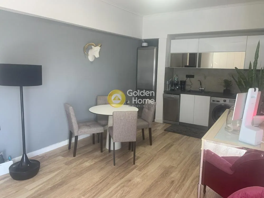 Söögituba - Fully Renovated Flat with Balcony in Neos Kosmos Centre