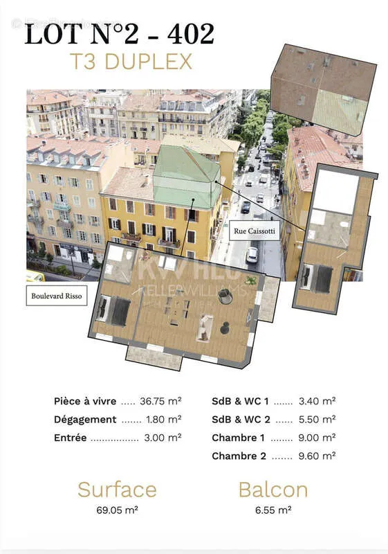 Duplex with Balcony in Nice Centre
