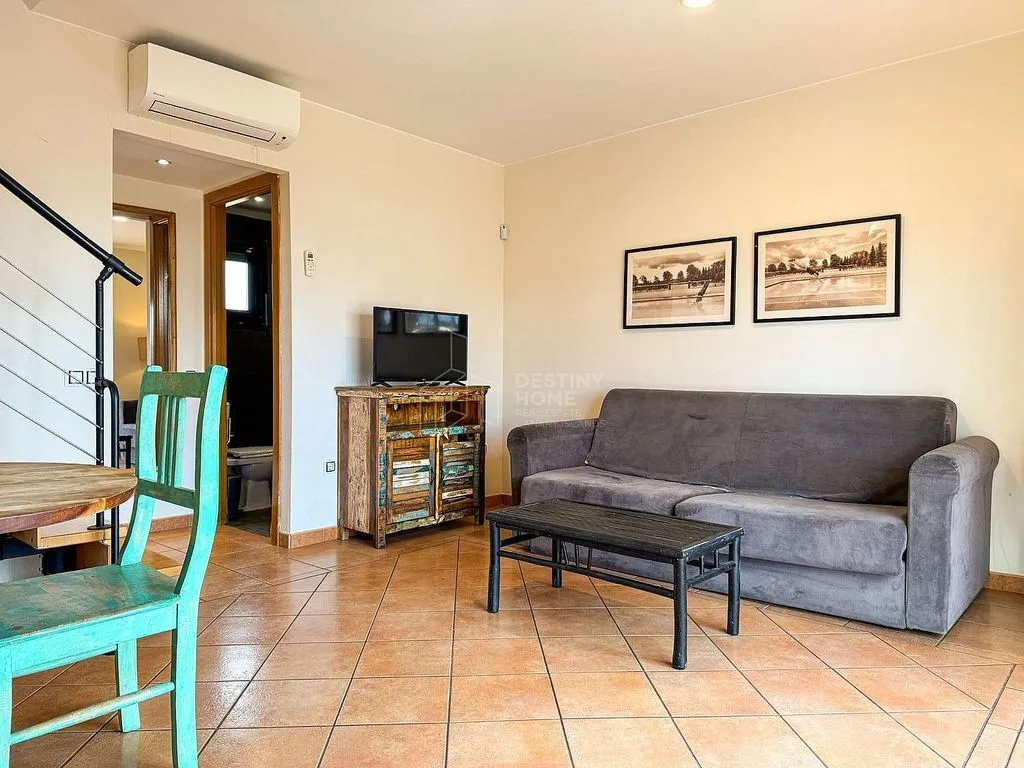 Séjour - Semi-detached Villa with Pool in Lajares