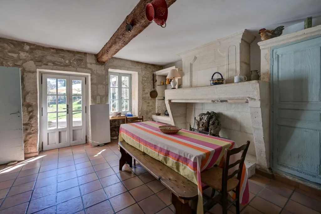 Dining Room - Charming Property with Pool in Baux de Provence