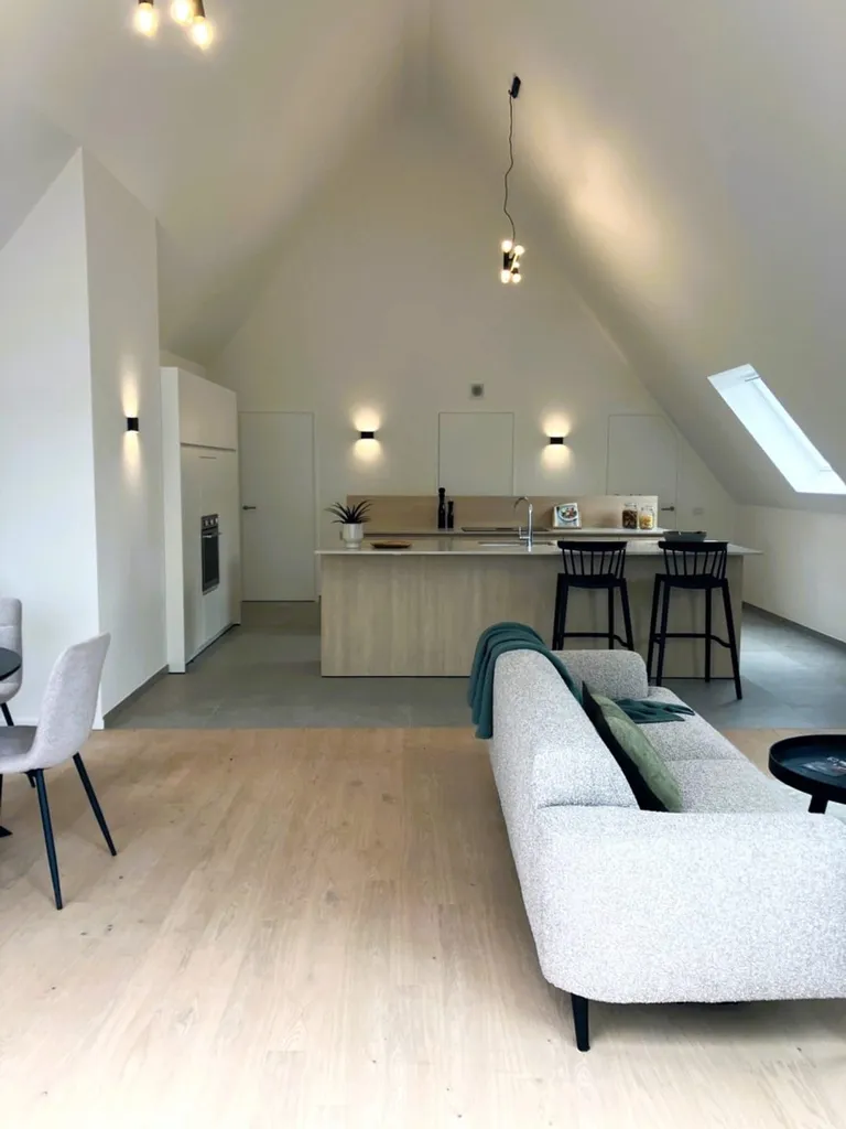 Séjour - Penthouse avec 3 Chambres et 2 Terrasses à Veurne
