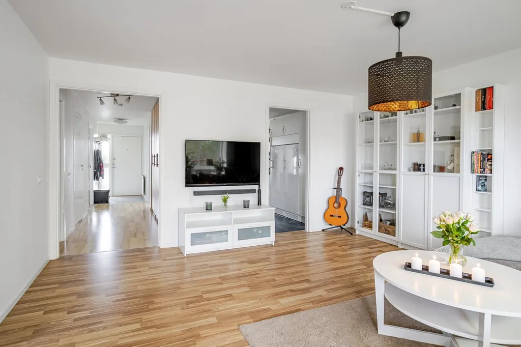 Séjour - Apartment with Two Balconies in Brf Storklas