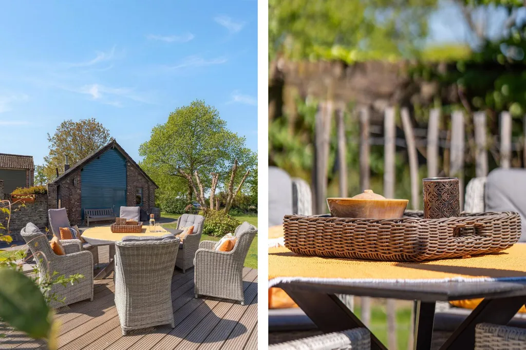 Terrasse - Historic Villa with Extensive Garden in Noorbeek