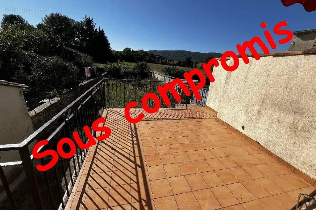 Terrasse - Maison de Village avec Vue Montagne à Terrasse