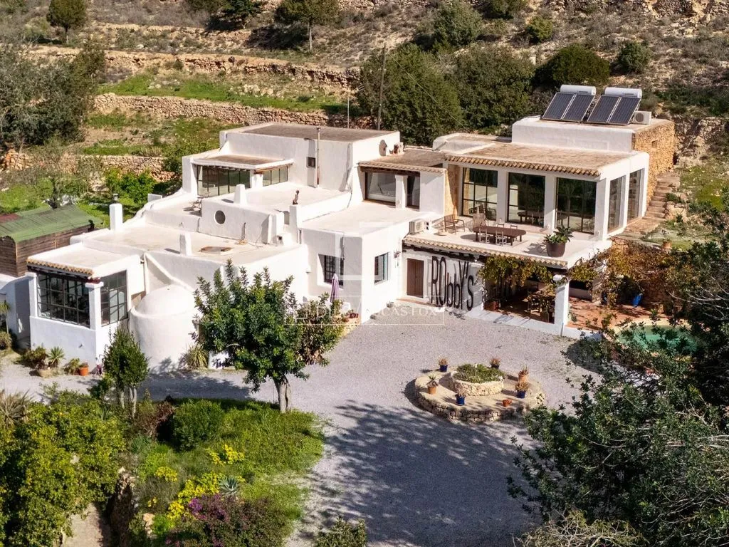 Vue aérienne - Restored Finca with Sea View in San Jose
