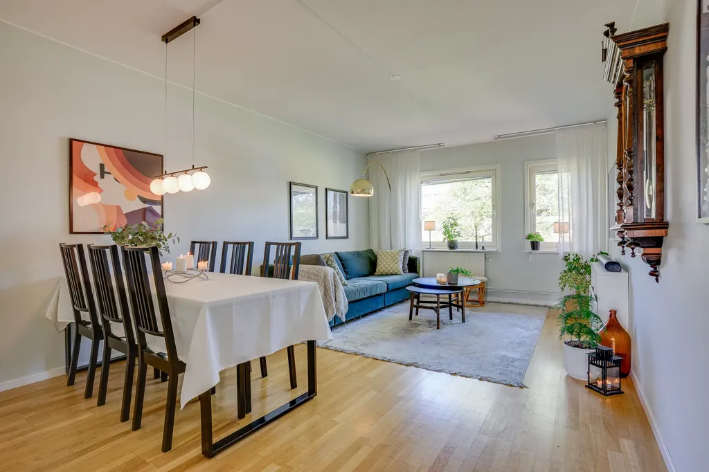 Salle à manger - Apartment with Garden and River View in Västerbotten