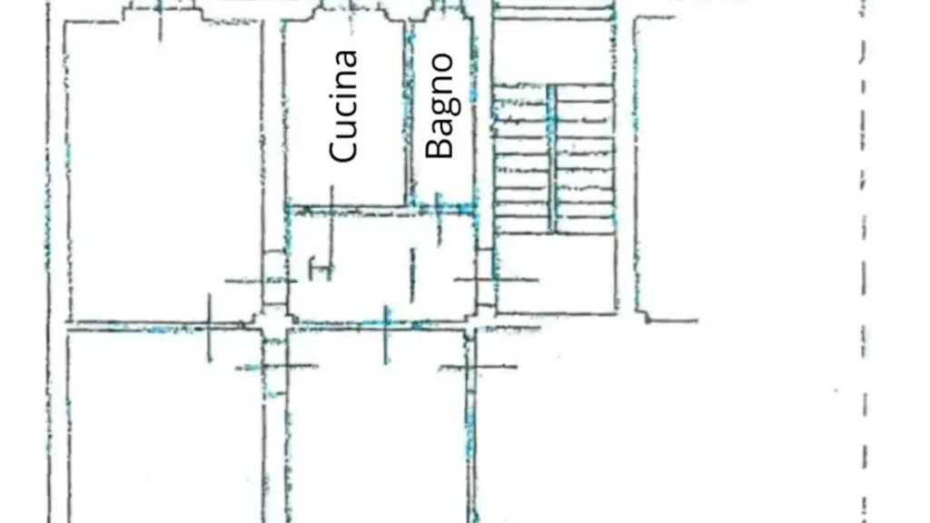 Plan - Third Floor Flat with Balcony in Central Novara