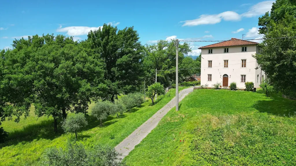 Õhuvaade - Early 20th Century Villa with Panoramic Views near Lucca