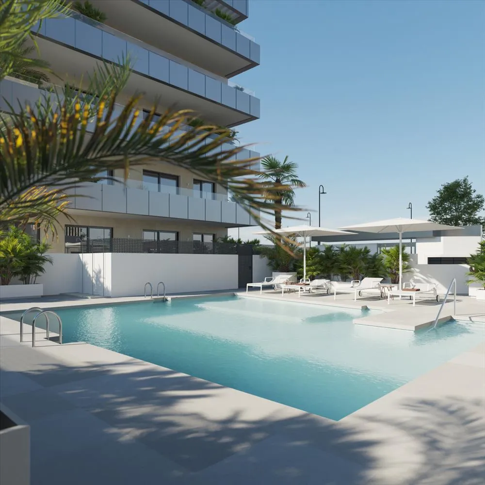 Piscine - New Brick Apartment with Private Pool in Las Lagunas