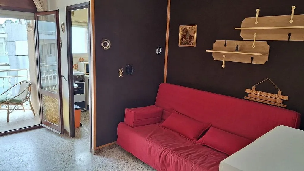 Living Room - Studio with Terrace in Coma-Ruga