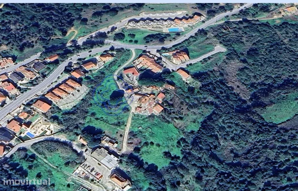 Vue aérienne - Construction Plot with Sea View in Sesimbra