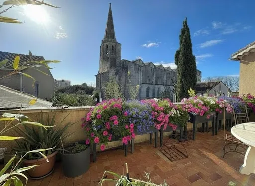 Terrace - Luxury House with Garden in Montfavet