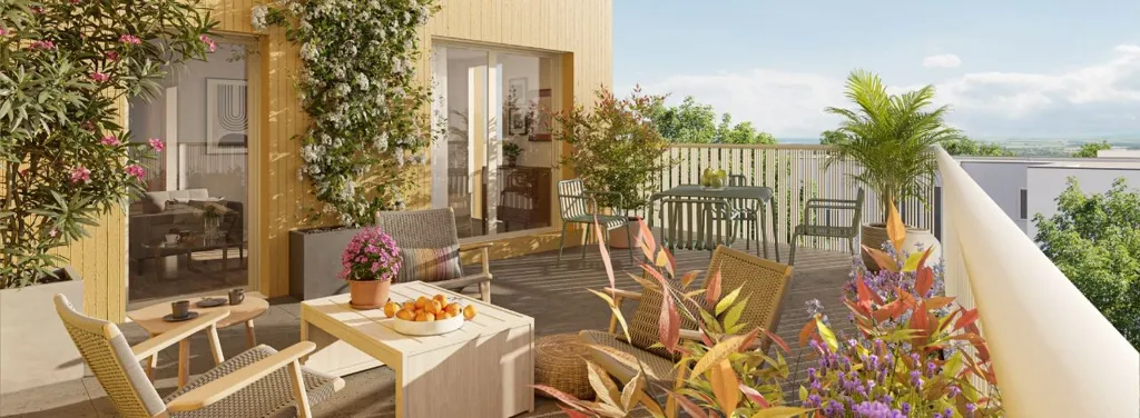 Terrasse - Appartements Neufs à Cergy, Proche Paris