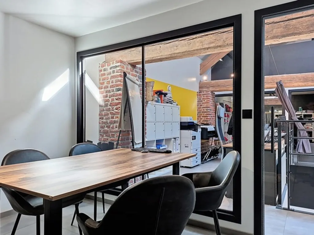 Dining Room - Contemporary House with Terrace in Donceel