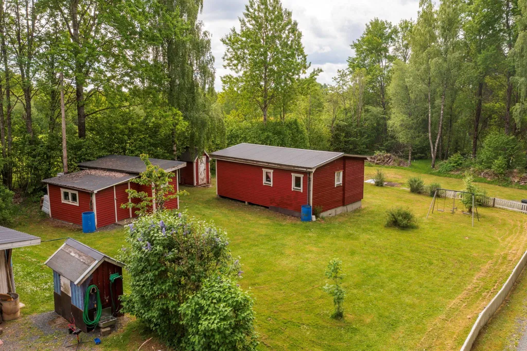 Aerial - Cottage with Private Boat Dock in Olarp