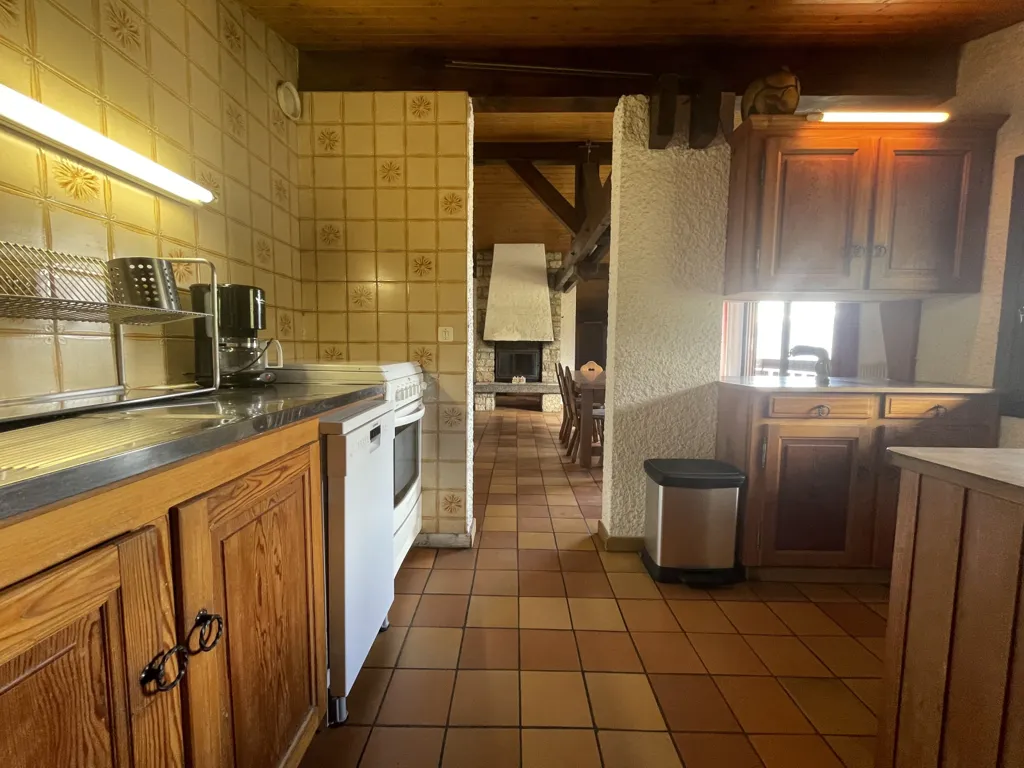 Kitchen - Chalet with Mont-Blanc Views in Combloux