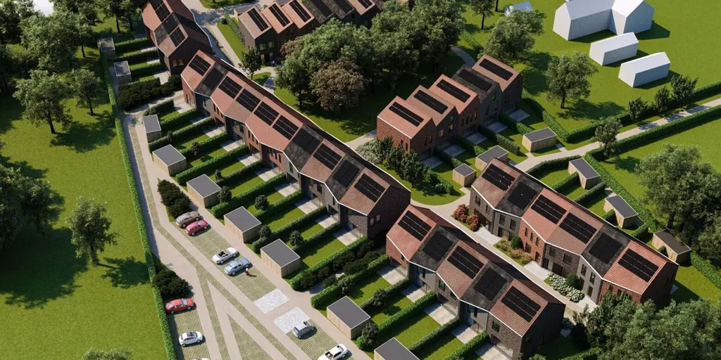 Õhuvaade - Residential Project with Model Home in Herentals