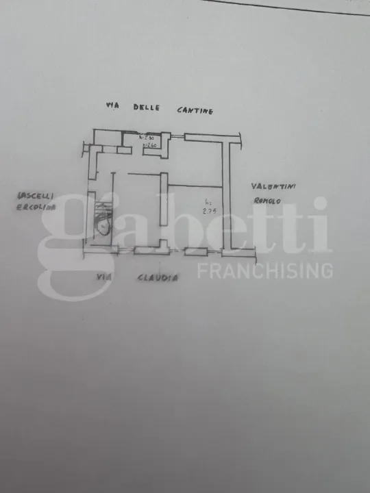 Plaan - Apartment with Two Units in Oriolo Romano