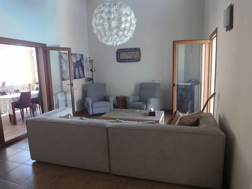 Living Room - Chalet with Pool and Terrace in Algaida