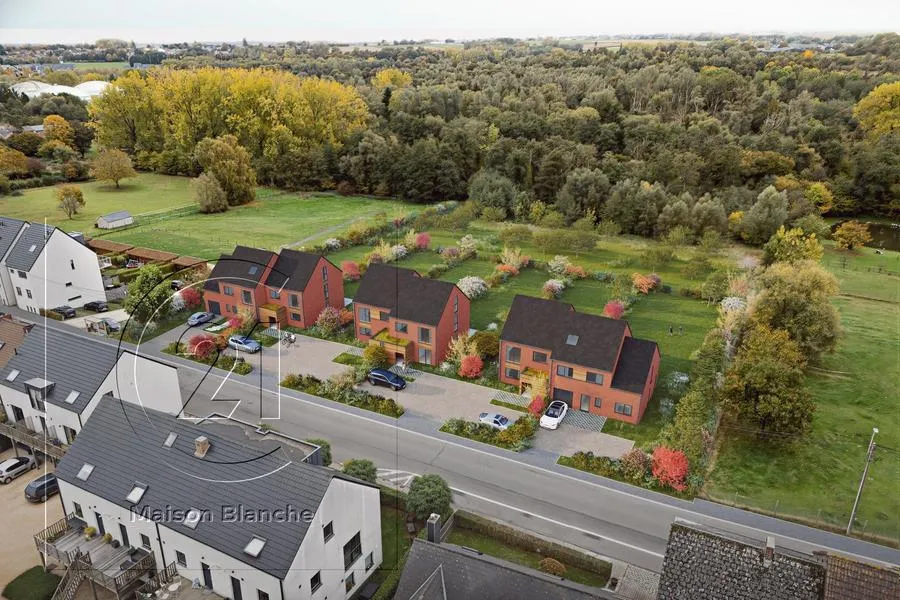 Vue aérienne - Maison Instapklaar avec Jardin à Genappe