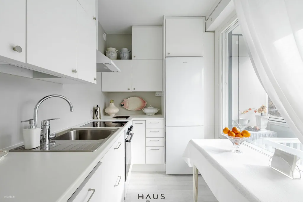 Cuisine - Renovated Studio with Glazed Balcony in Turku Centre
