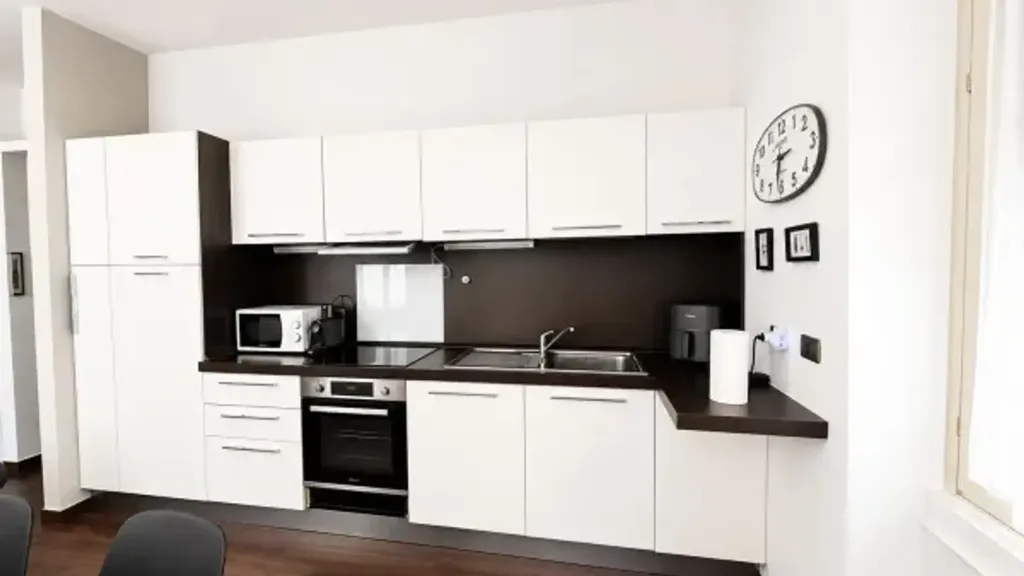 Köök - Rustic-Style Flat with Double Exposure in Milan