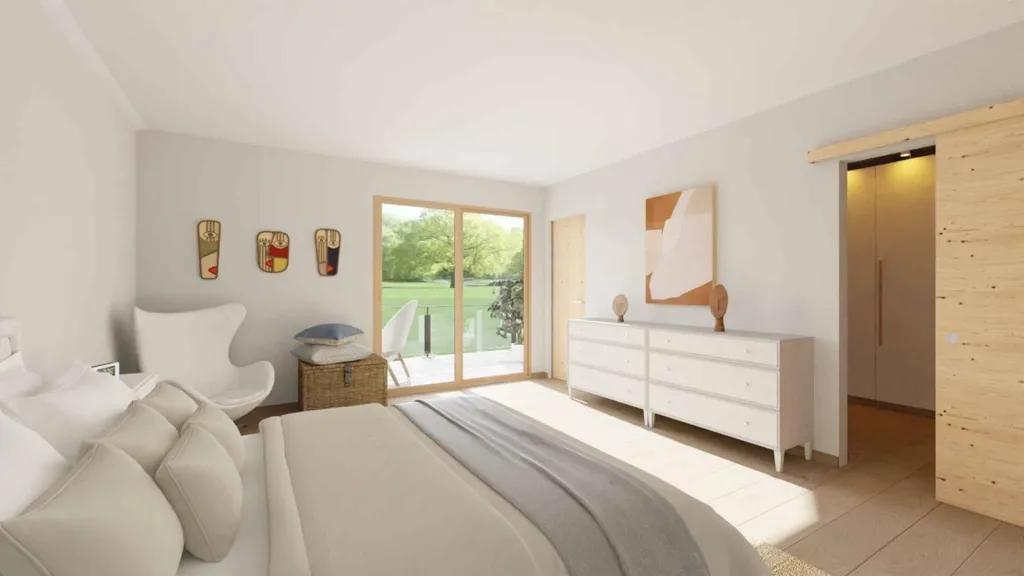 Camere da letto - Villa contigua nuova con giardino a Evionnaz
