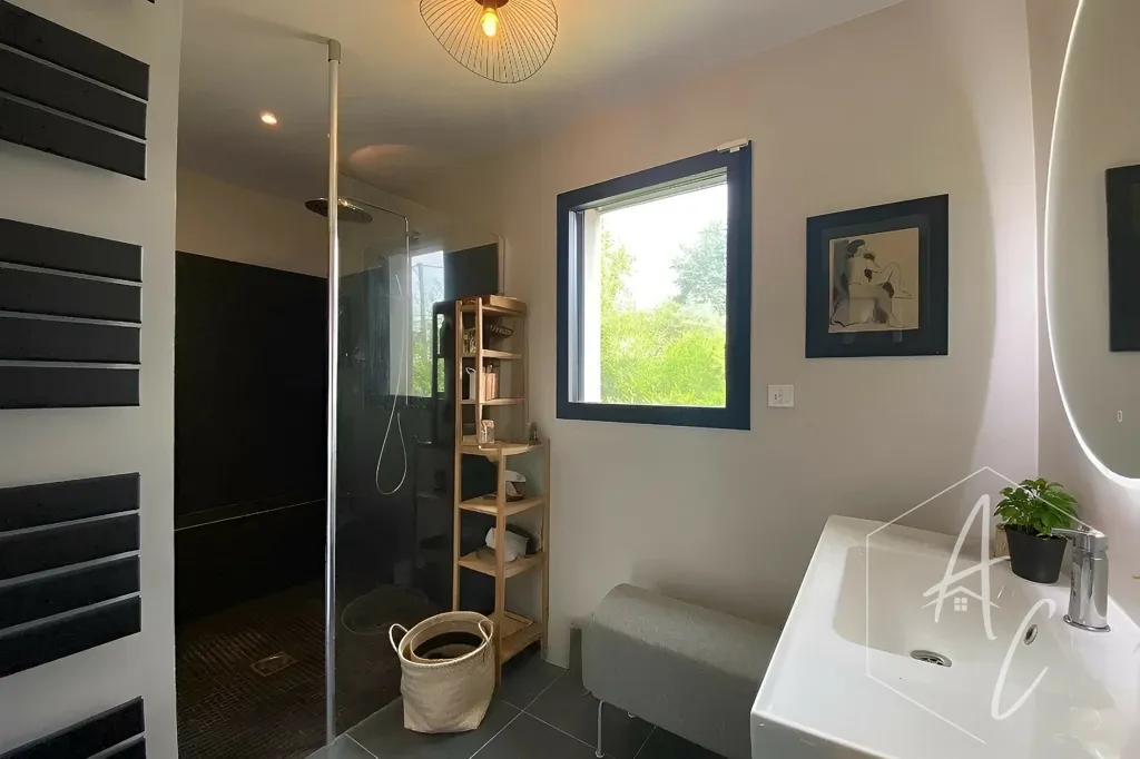 Badezimmer - Contemporary Sea View House in Cancale