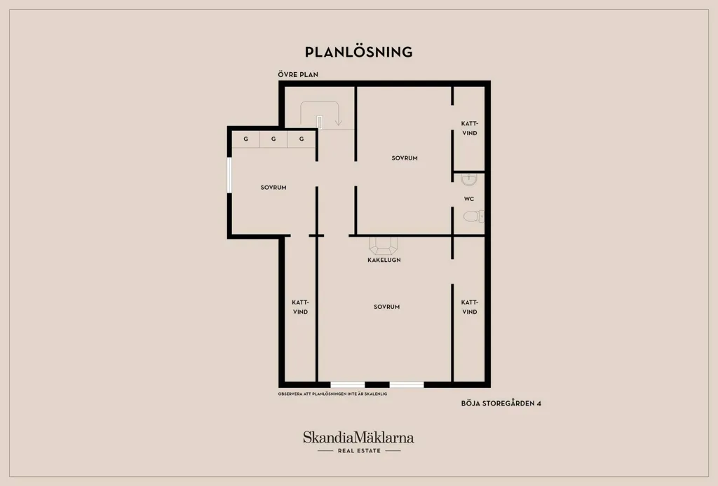 Plan - Red Villa with Garage in Skövde