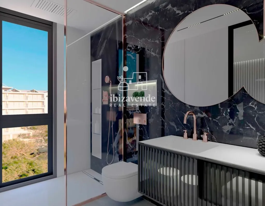 Salles de bain - New Build Apartment with Sea View in San Antonio
