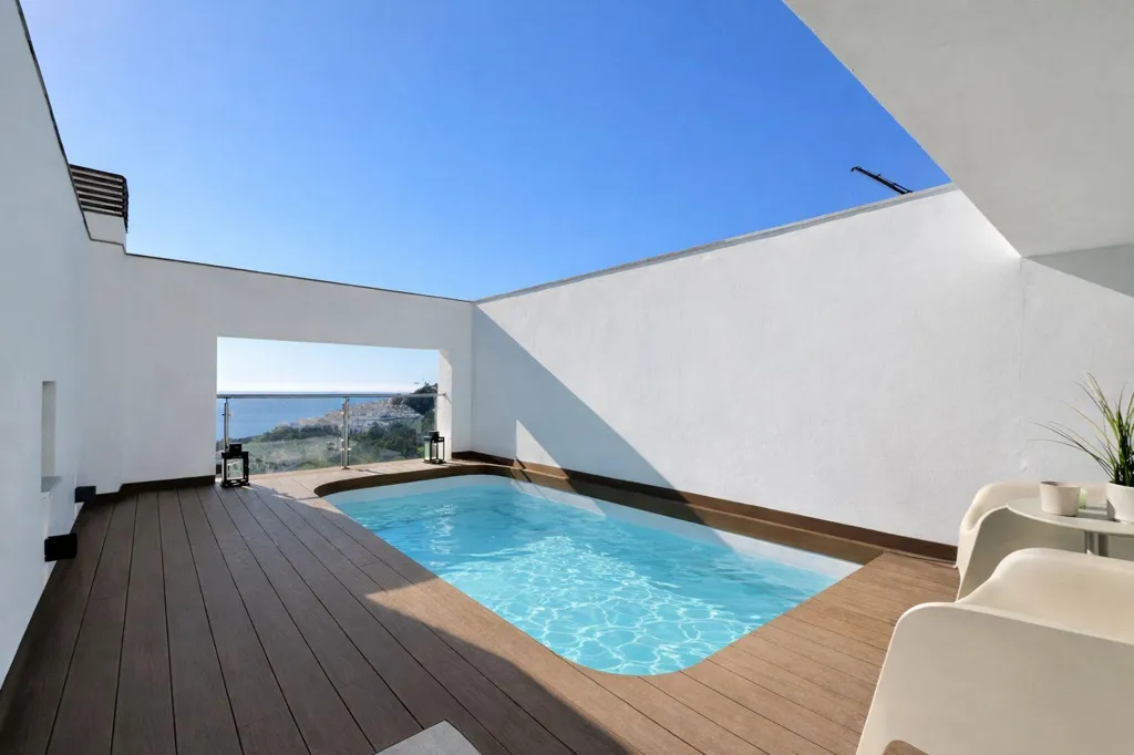 Piscine - Penthouse with Sea Views in Velilla, Almuñécar