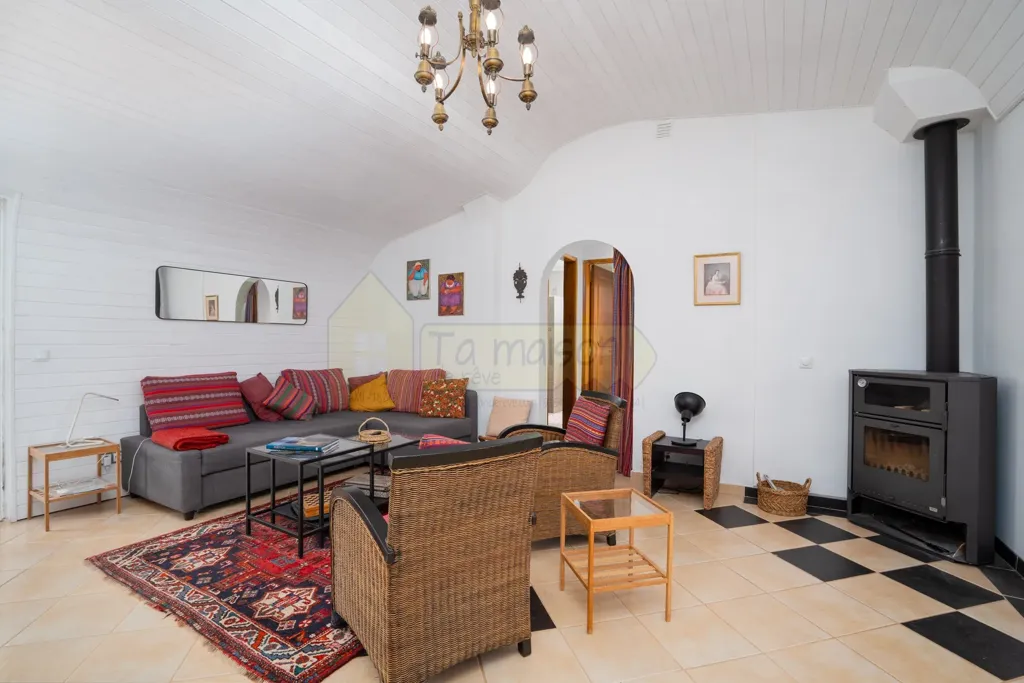 Séjour - Single-Storey Villa with Pool in Faro