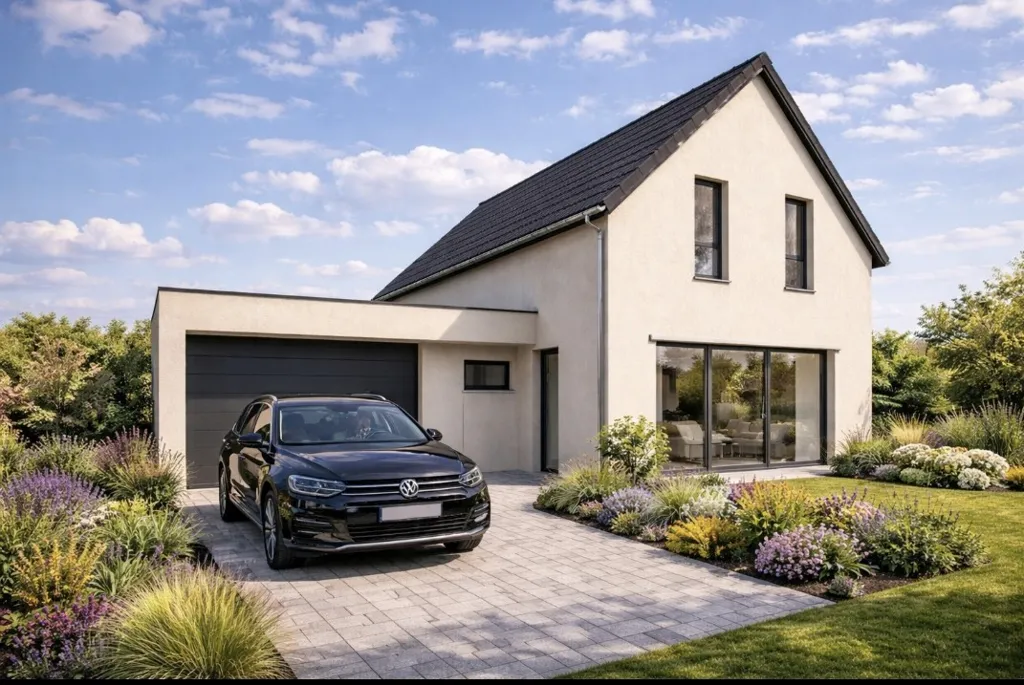 Extérieur - Maison Neuve avec Garage à Berstett