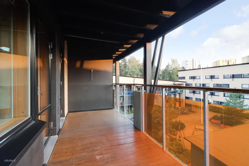 Balcony - Apartment with Sauna in Vuosaari, Helsinki
