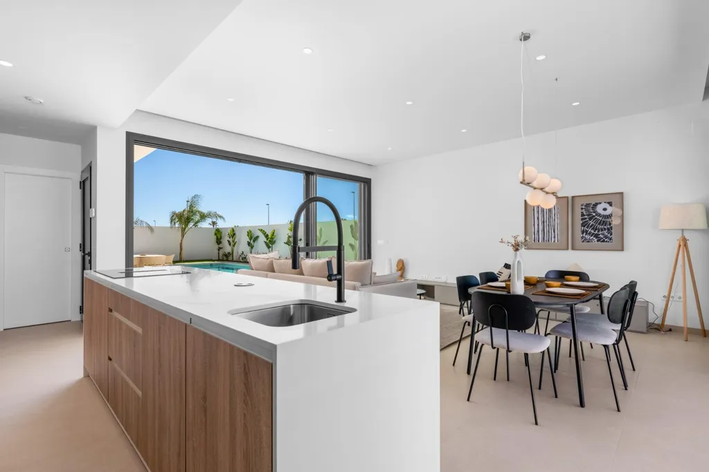 Köök - Newly Built Villa with Pool in Los Alcázares