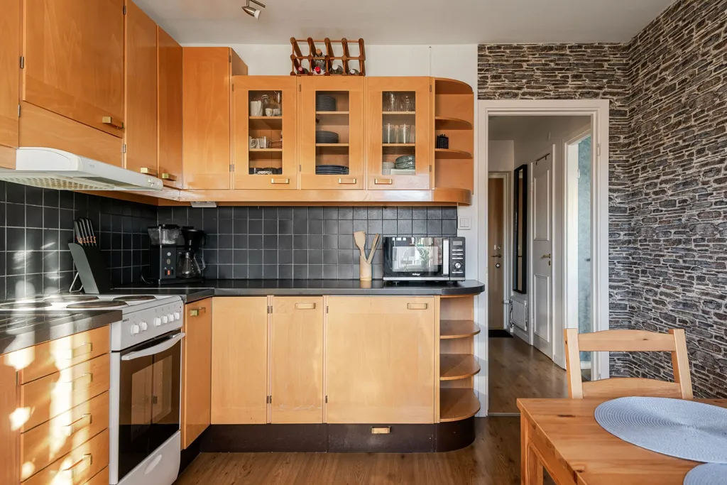 Köök - Apartment with Balcony in Linköping