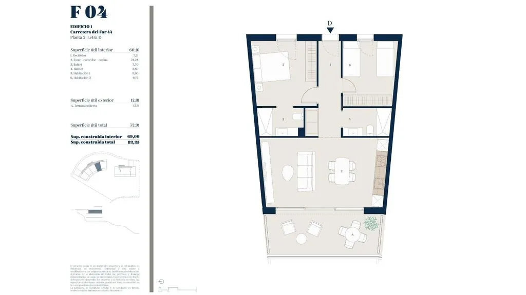Plan - Luxury Beachfront Apartment in Salou